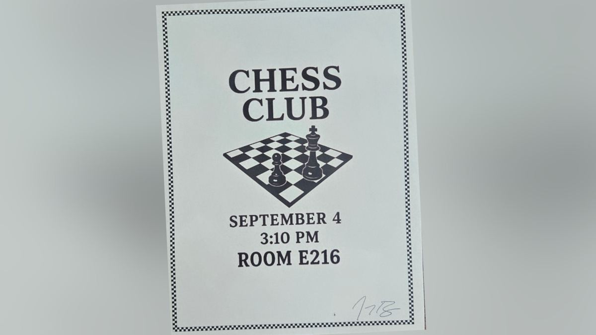 Chess Club flyer for new members